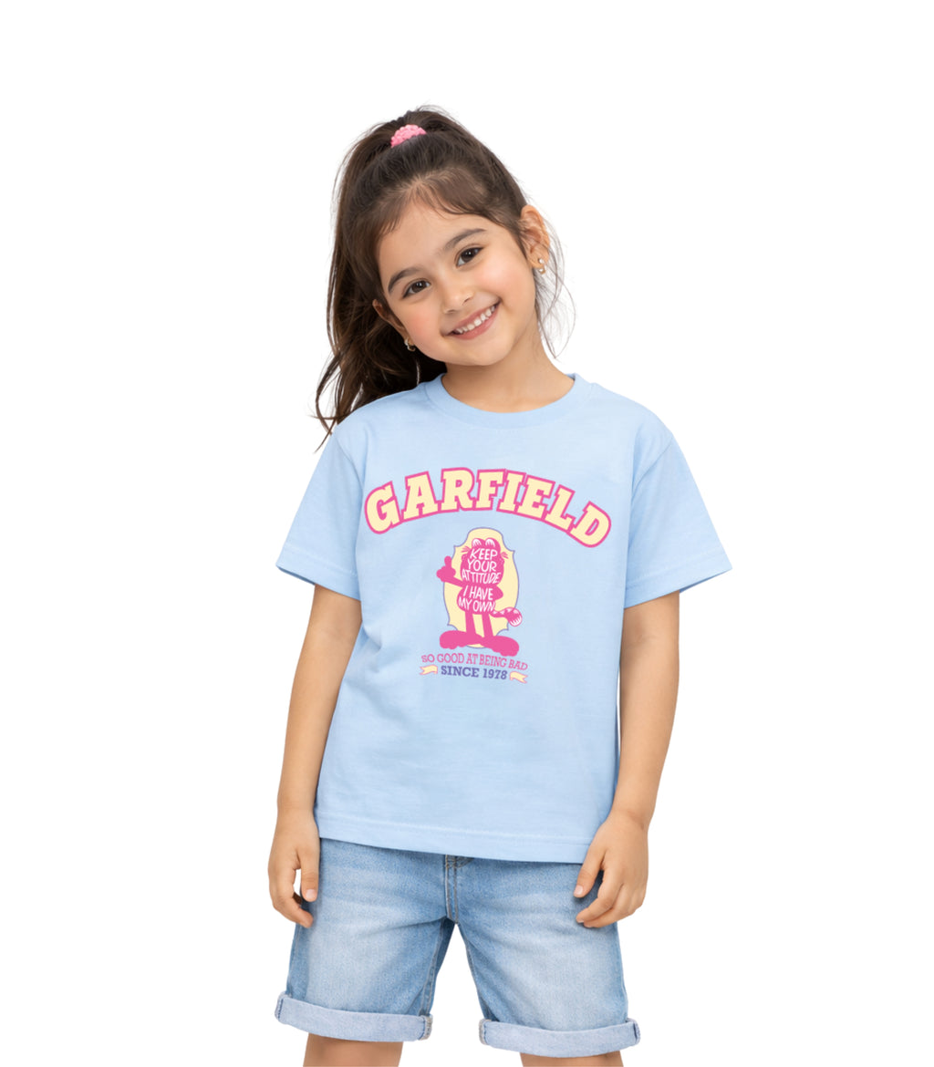 Garfield Motivational Print Kids T-Shirt