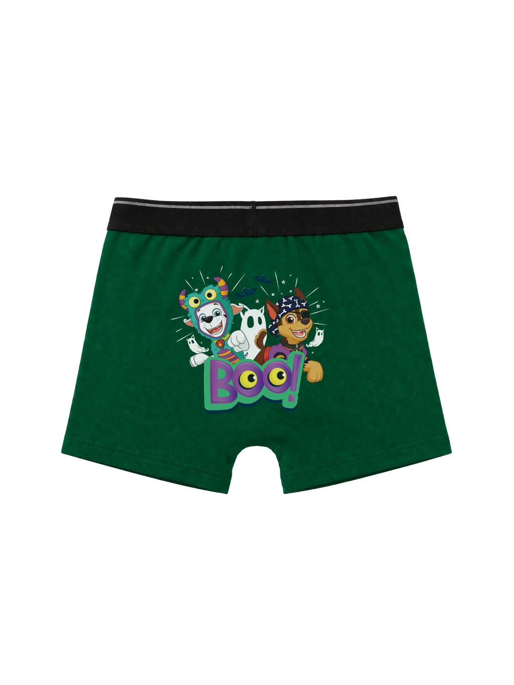 Green Bat Hero Paw Action Kids Trunks