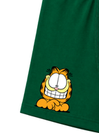 Green Garfield Smiling Pose Kids Trunks