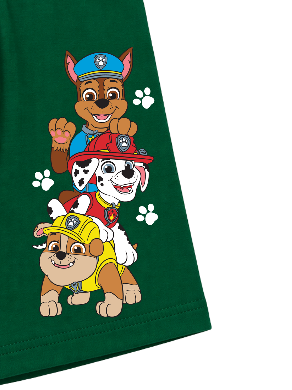 Green Paw Patrol Chase Marshall Rubble Action Kids Trunks