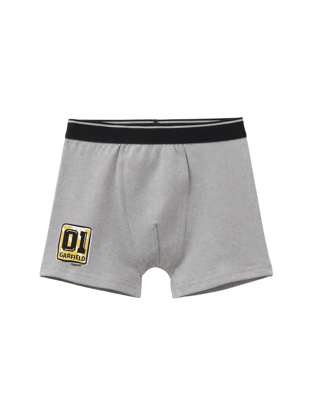 Grey Garfield Cool Logo Badge Action  Kids Trunks