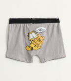 Grey Garfield Fun Print Kids Trunks