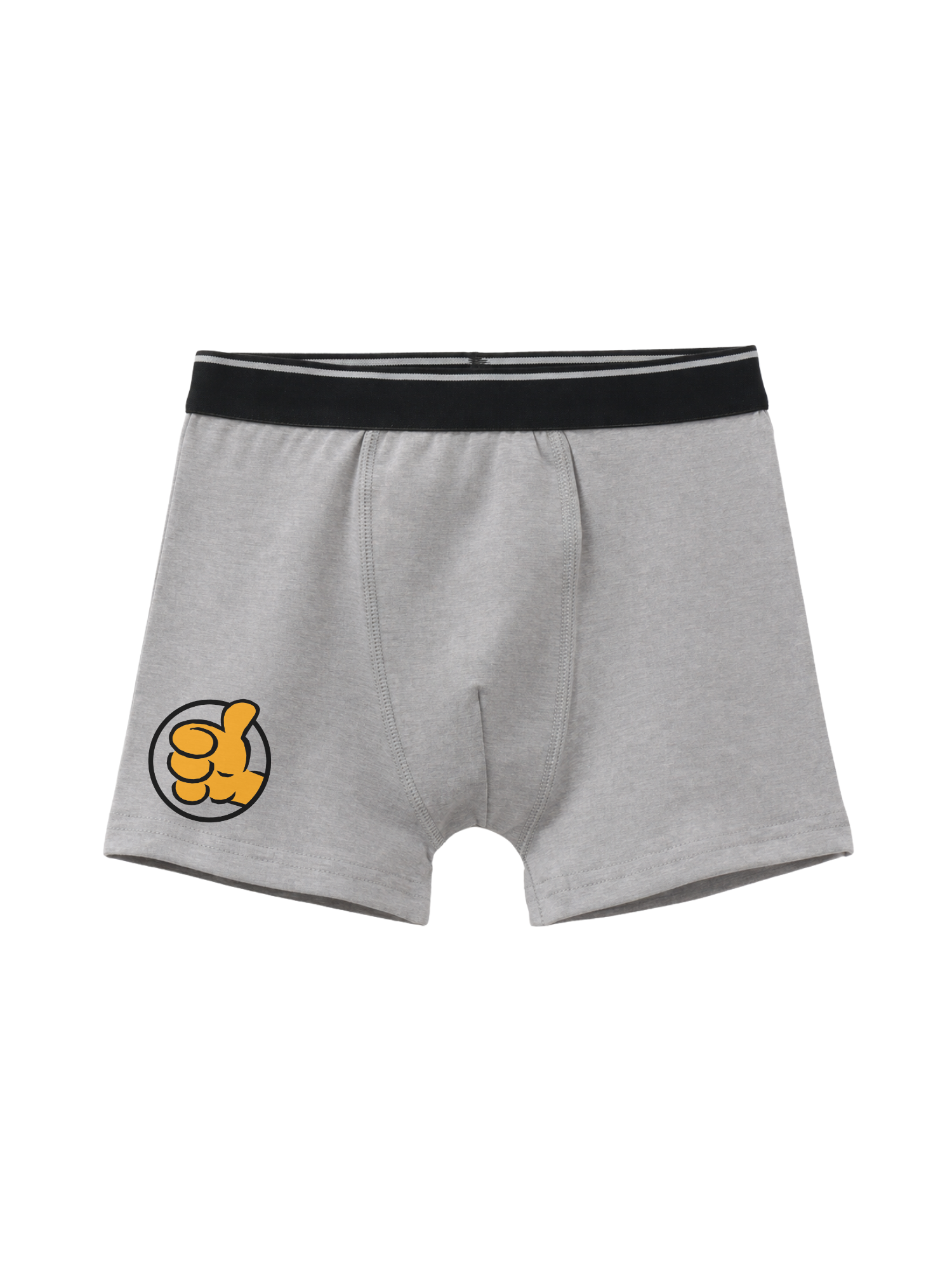 Grey Garfield Thumbs-Up Action Kids Trunks