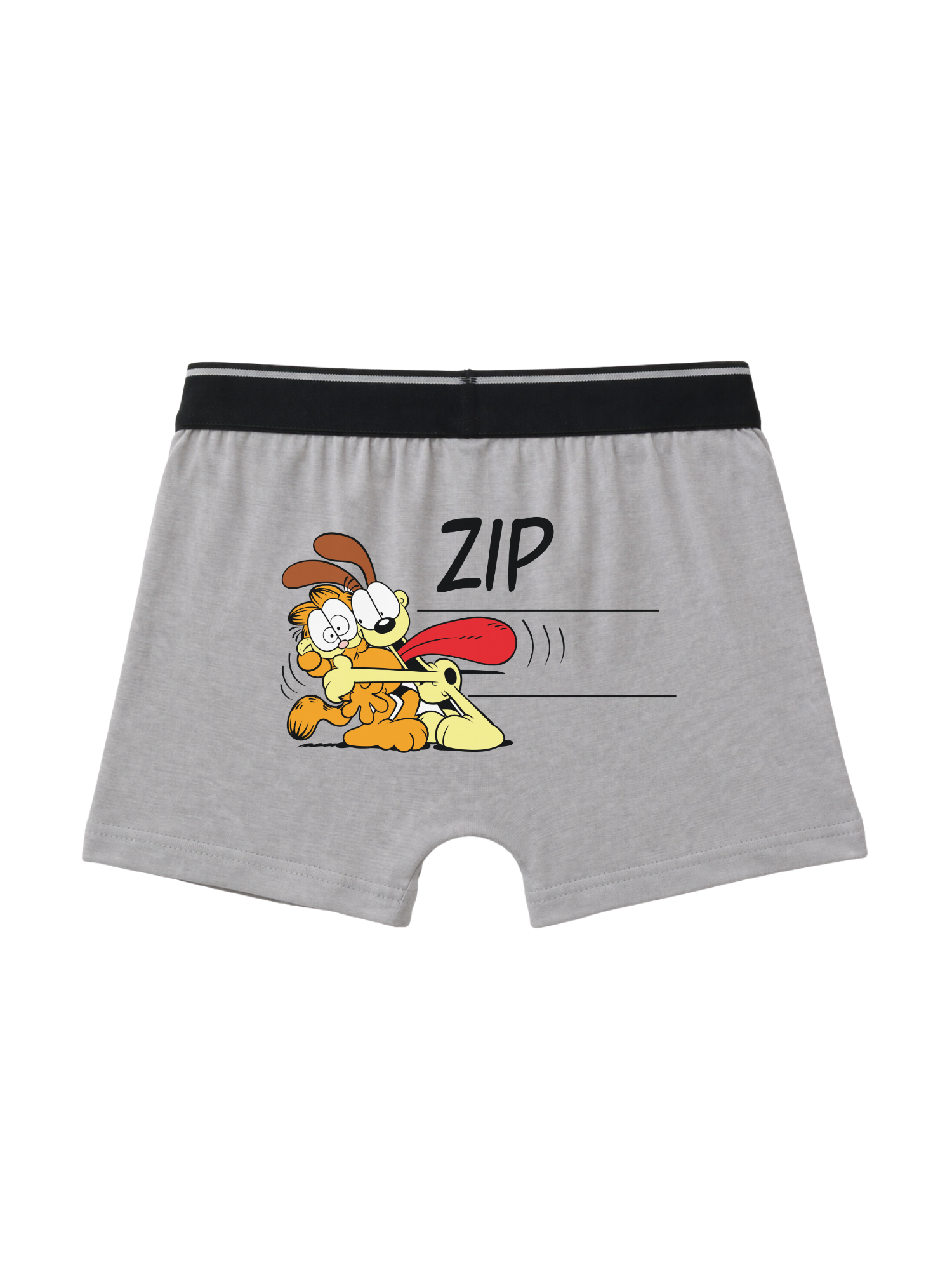 Grey Garfield Thumbs-Up Action Kids Trunks