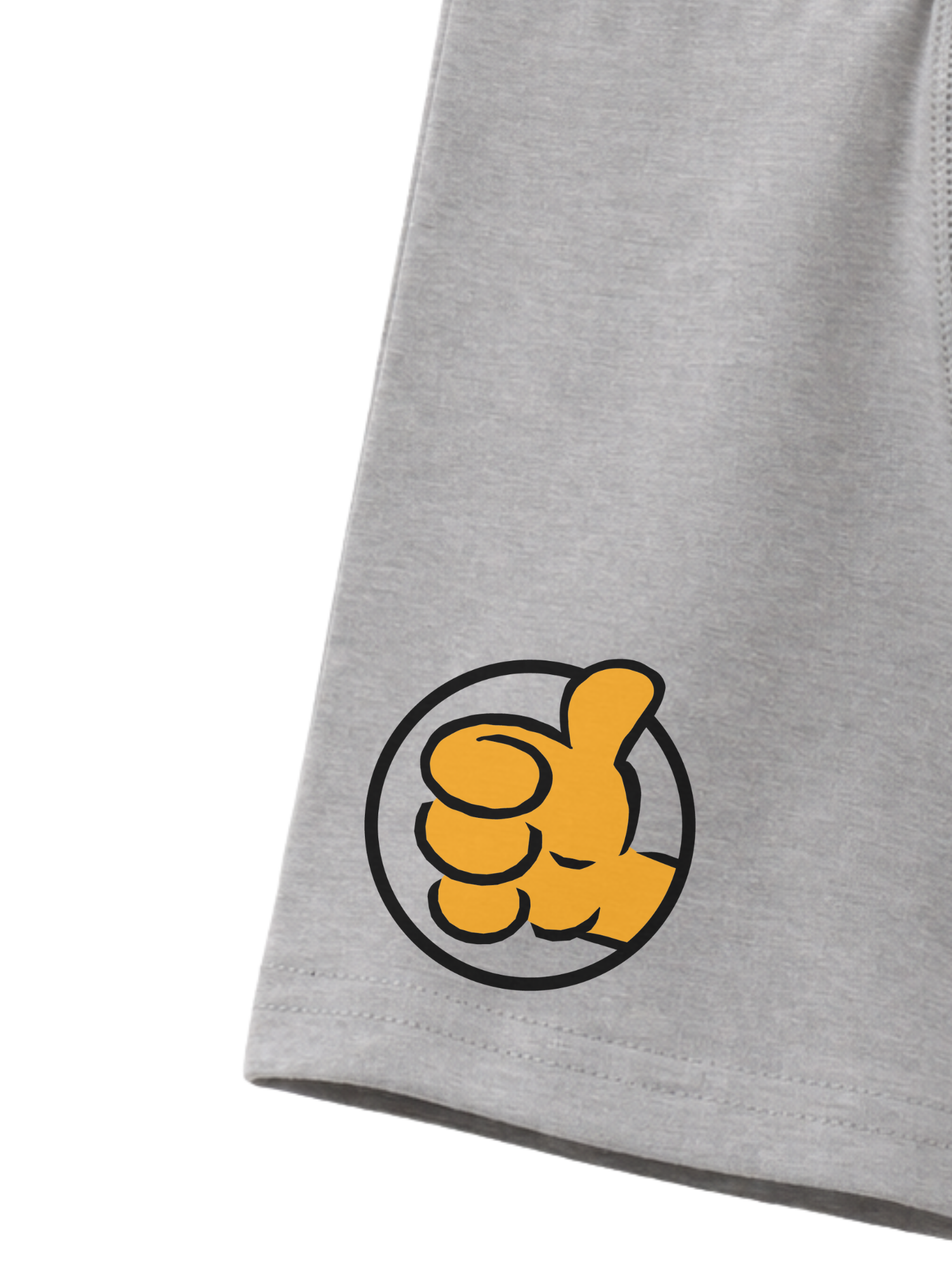 Grey Garfield Thumbs-Up Action Kids Trunks