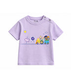 Pastel Lilac Cocomelon Fun Fair Train Ride Baby T-Shirt