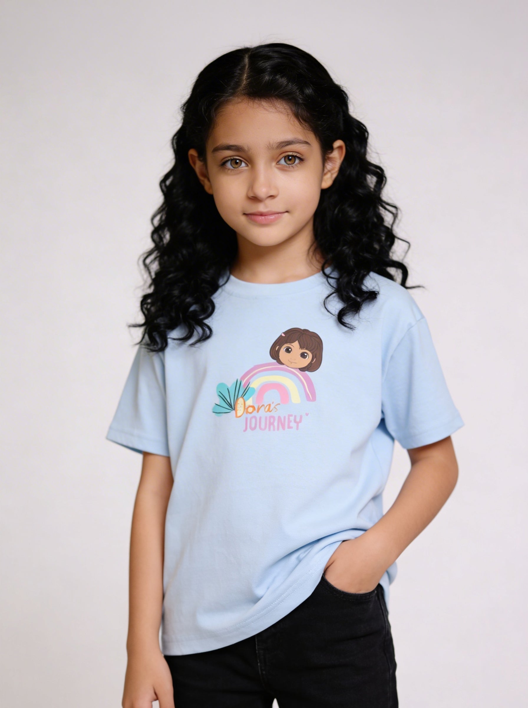 Rainbow Adventure Swag Kids T-Shirt – Dora
