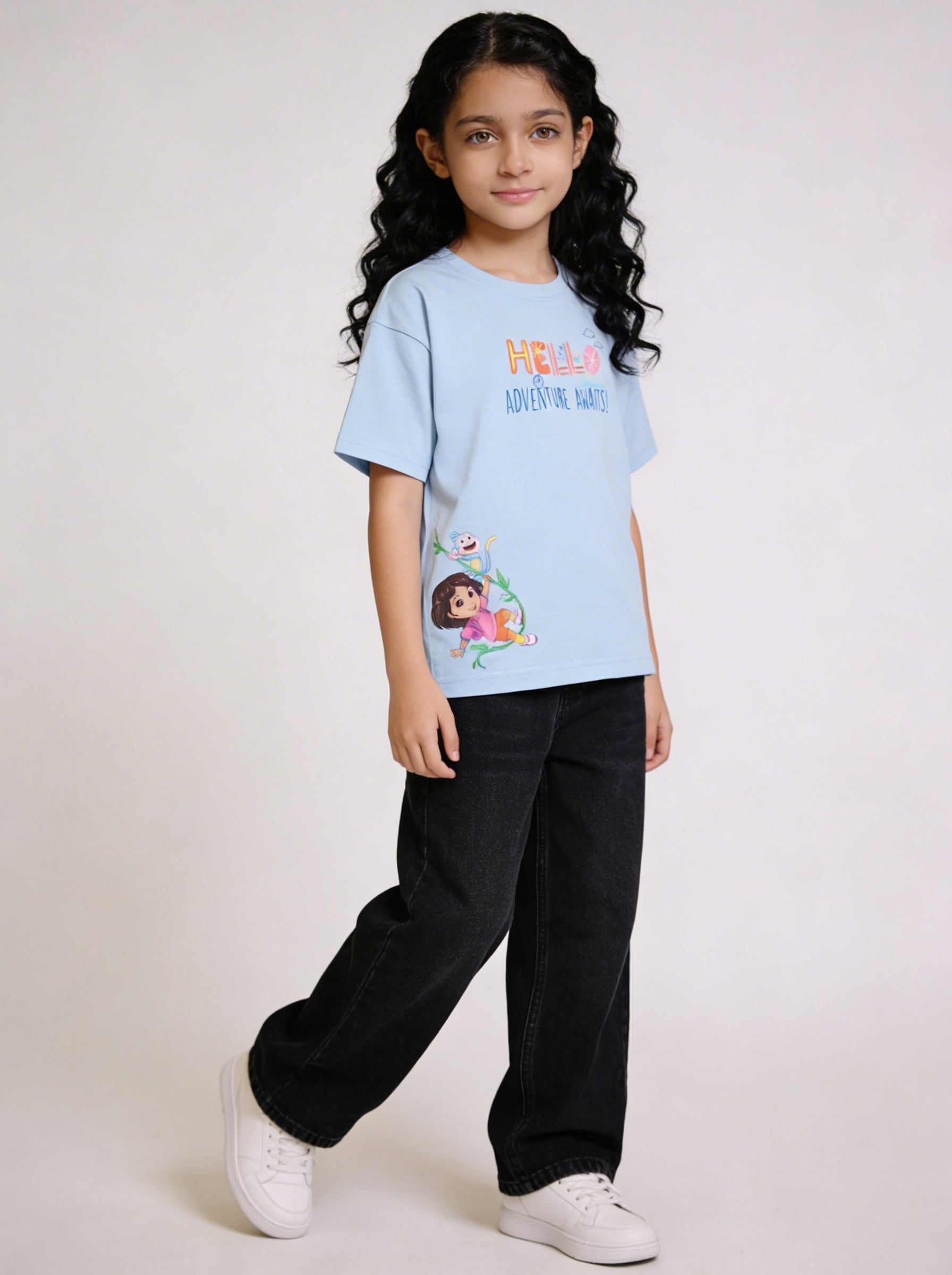 Hello Adventure Cool Swing Kids T-Shirt - Dora