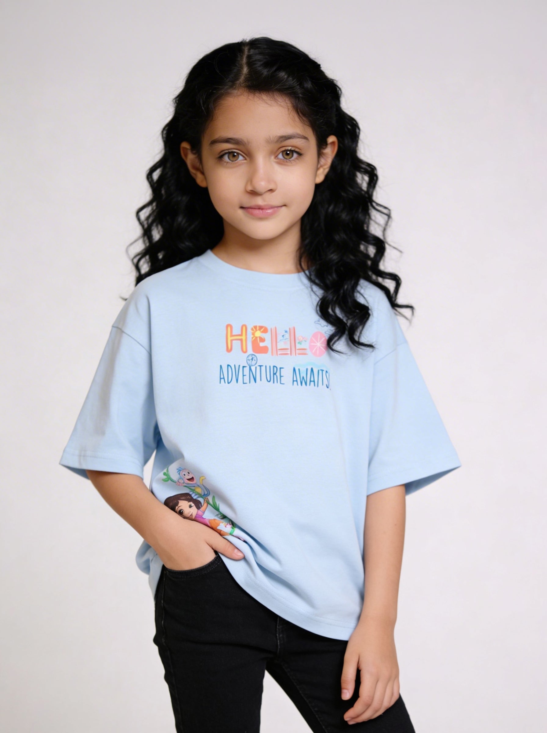 Hello Adventure Cool Swing Kids T-Shirt - Dora