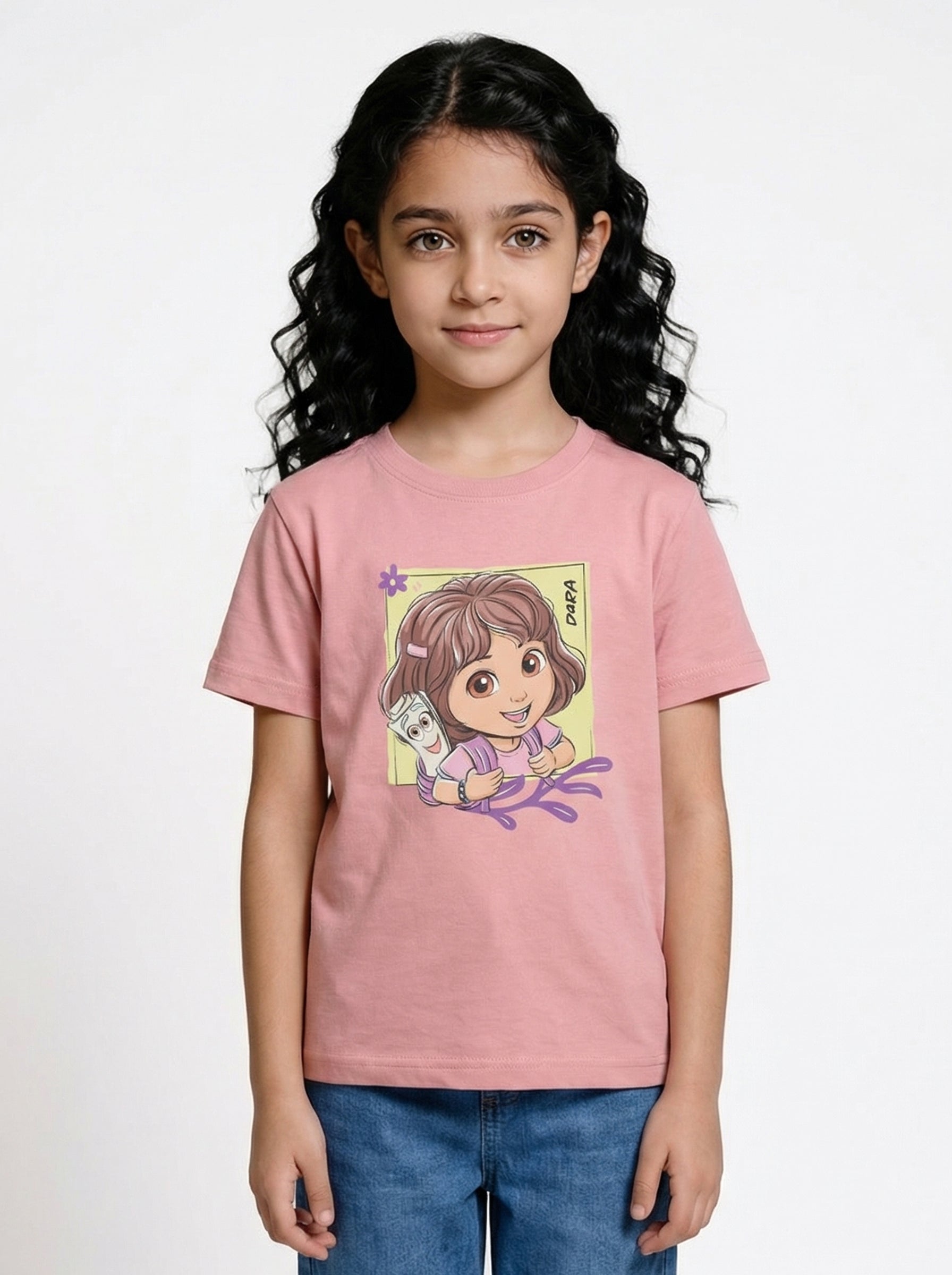 Cute Explorer Backpack Kids T-Shirt – Dora