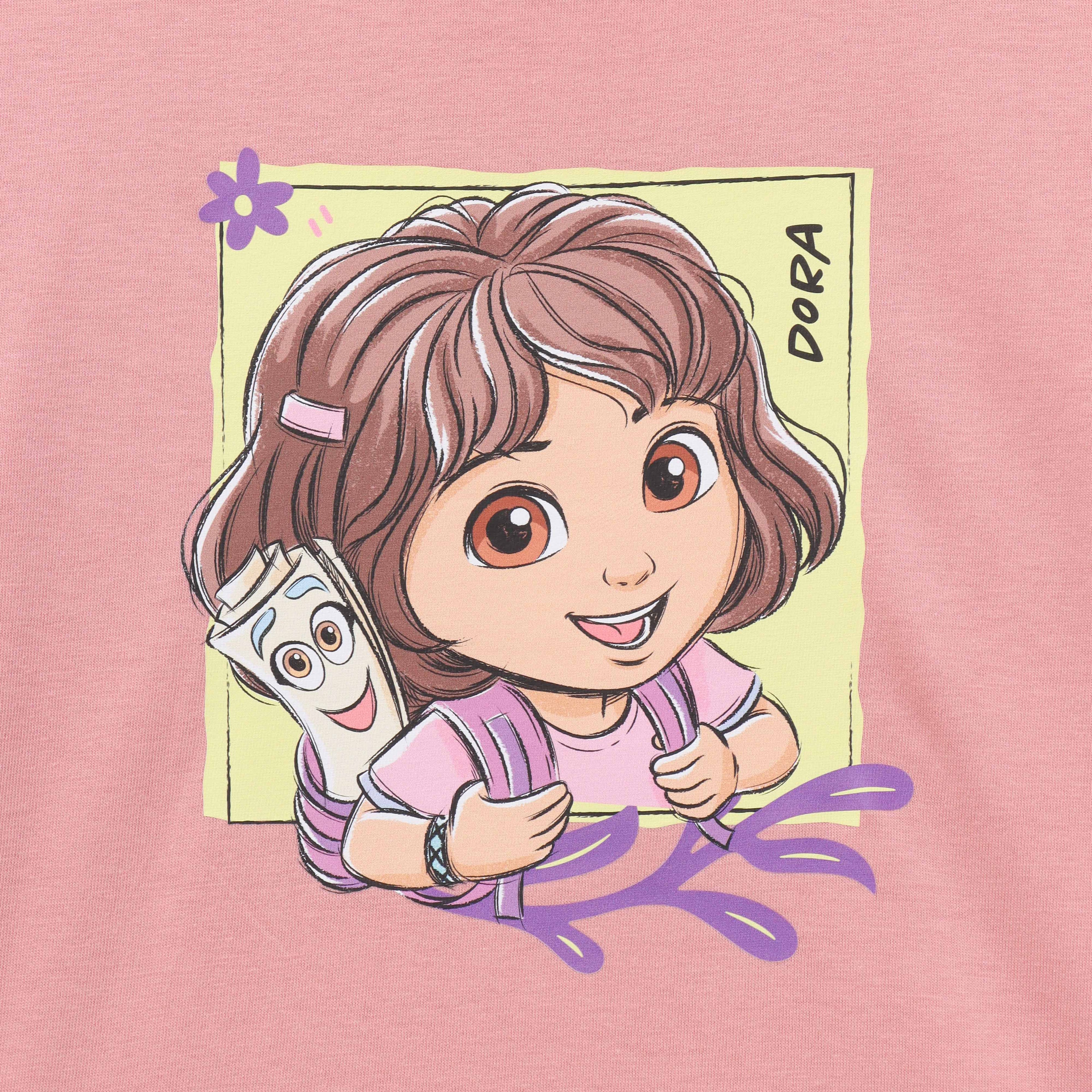 Cute Explorer Backpack Kids T-Shirt – Dora