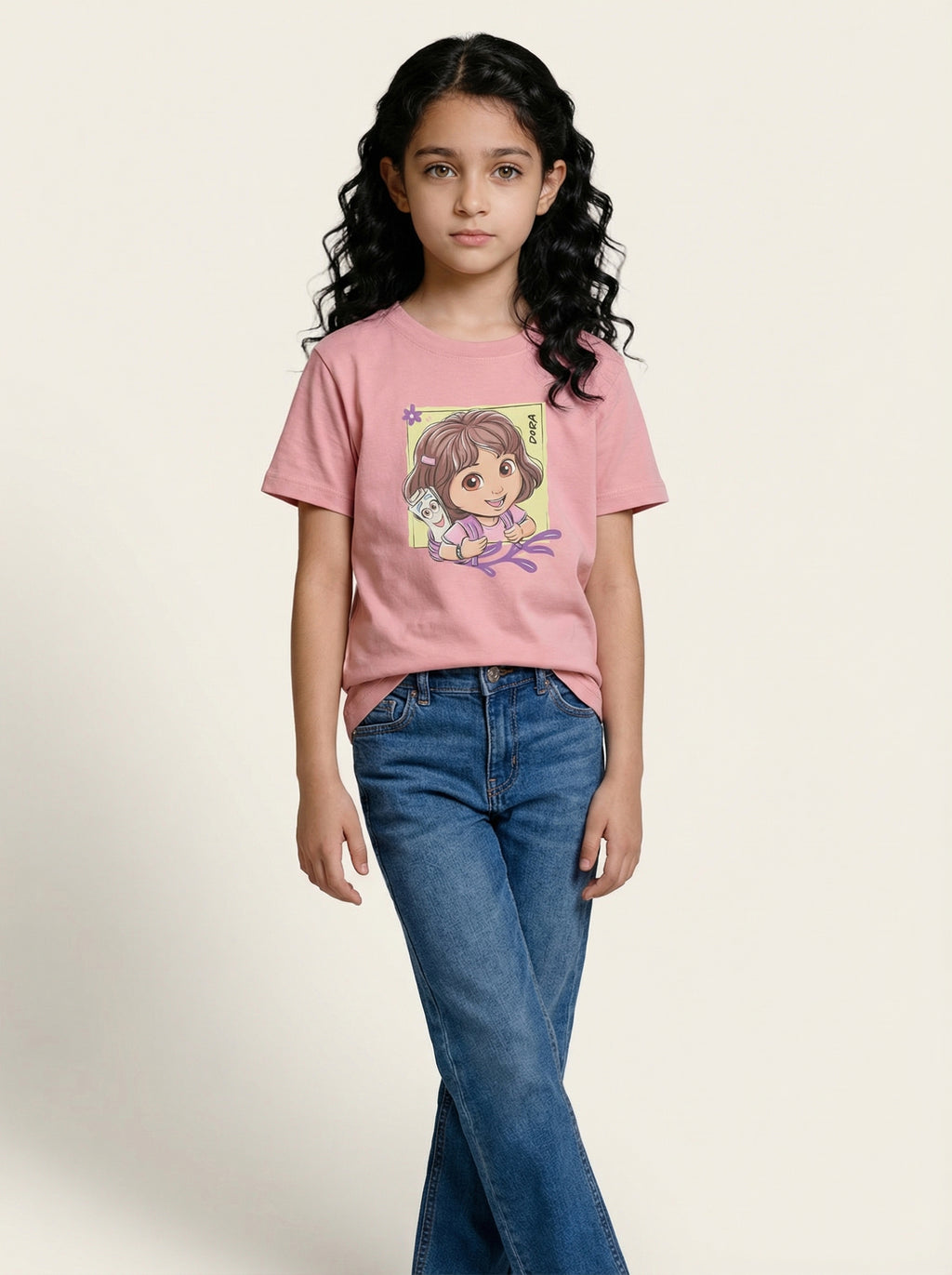 Cute Explorer Backpack Kids T-Shirt – Dora