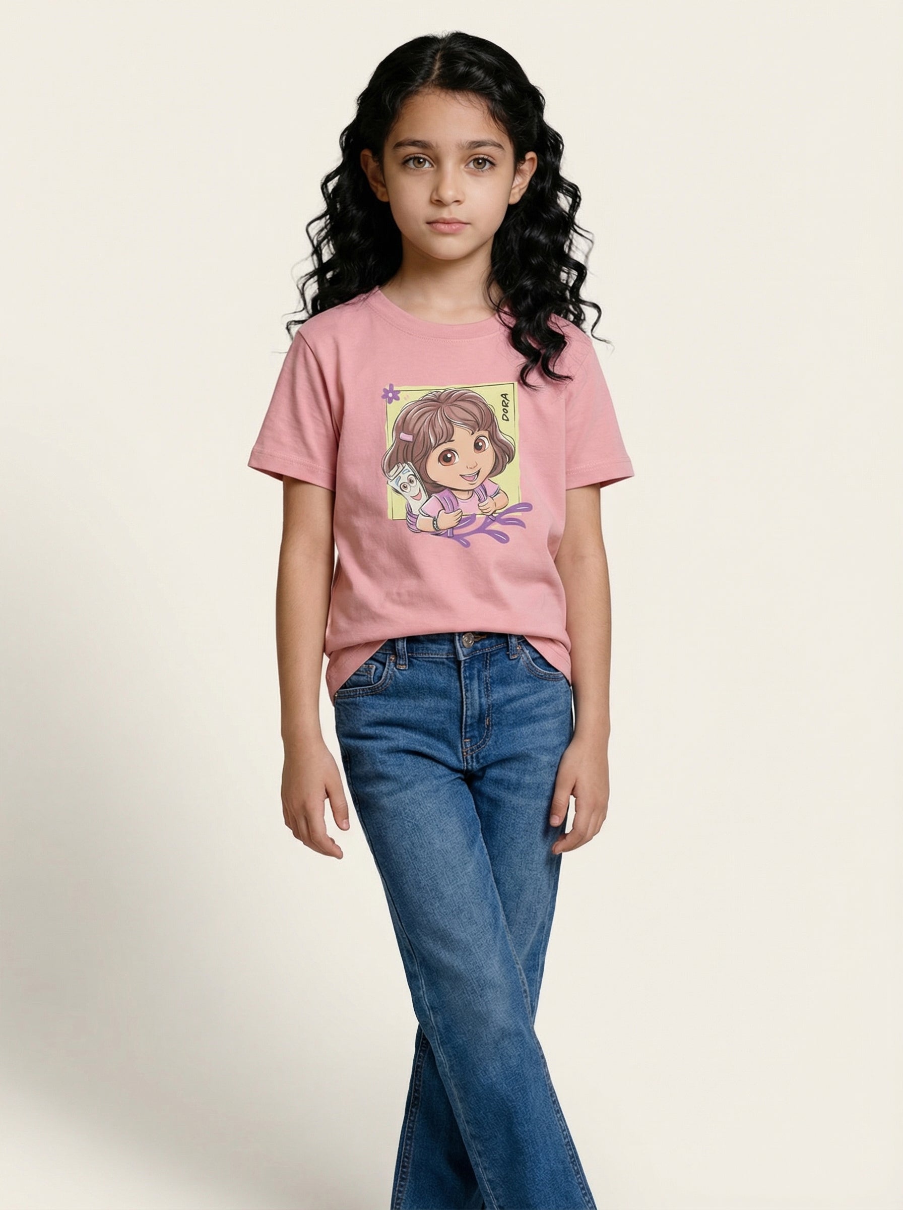 Cute Explorer Backpack Kids T-Shirt – Dora