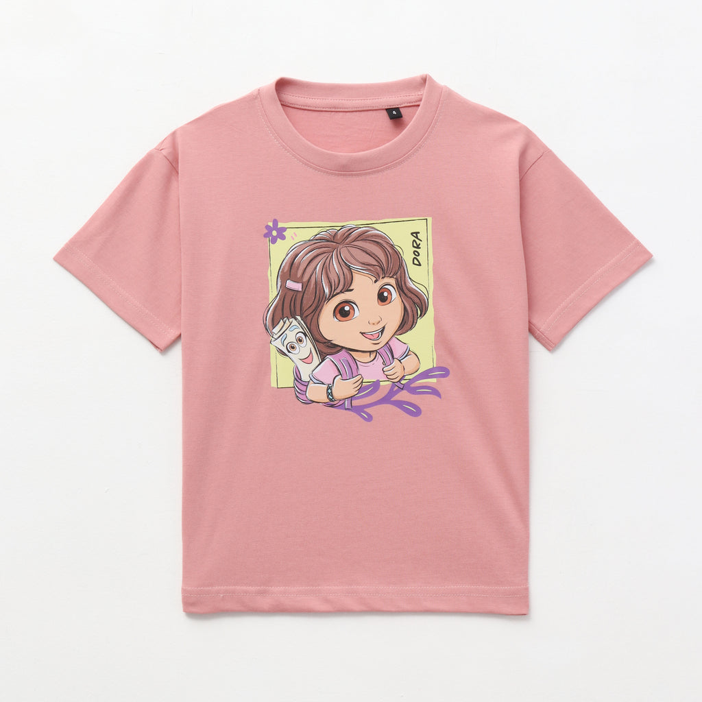 Cute Explorer Backpack Kids T-Shirt – Dora