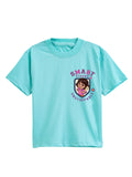 Aqua Blue Dora Smart Strong Unstoppable Graphic Kids T-Shirt