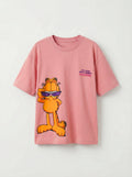 Garfield Cool Shades Printed Pink Kids  T-Shirt