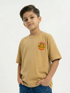 Garfield Lasagna Print Beige Kids  T-Shirt
