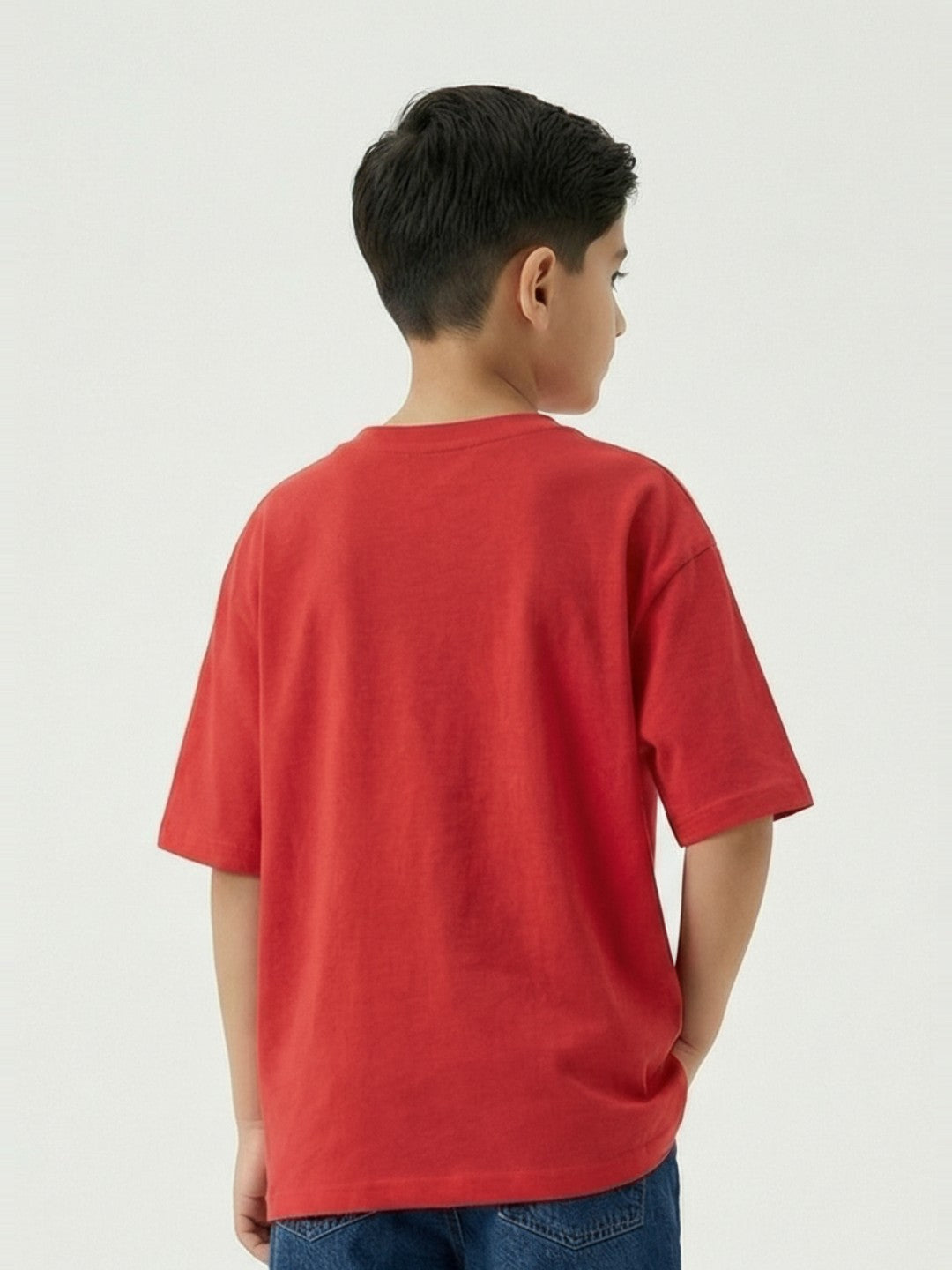 Garfield My Excited Face Print Red Kids  T-Shirt