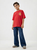 Garfield My Excited Face Print Red Kids  T-Shirt