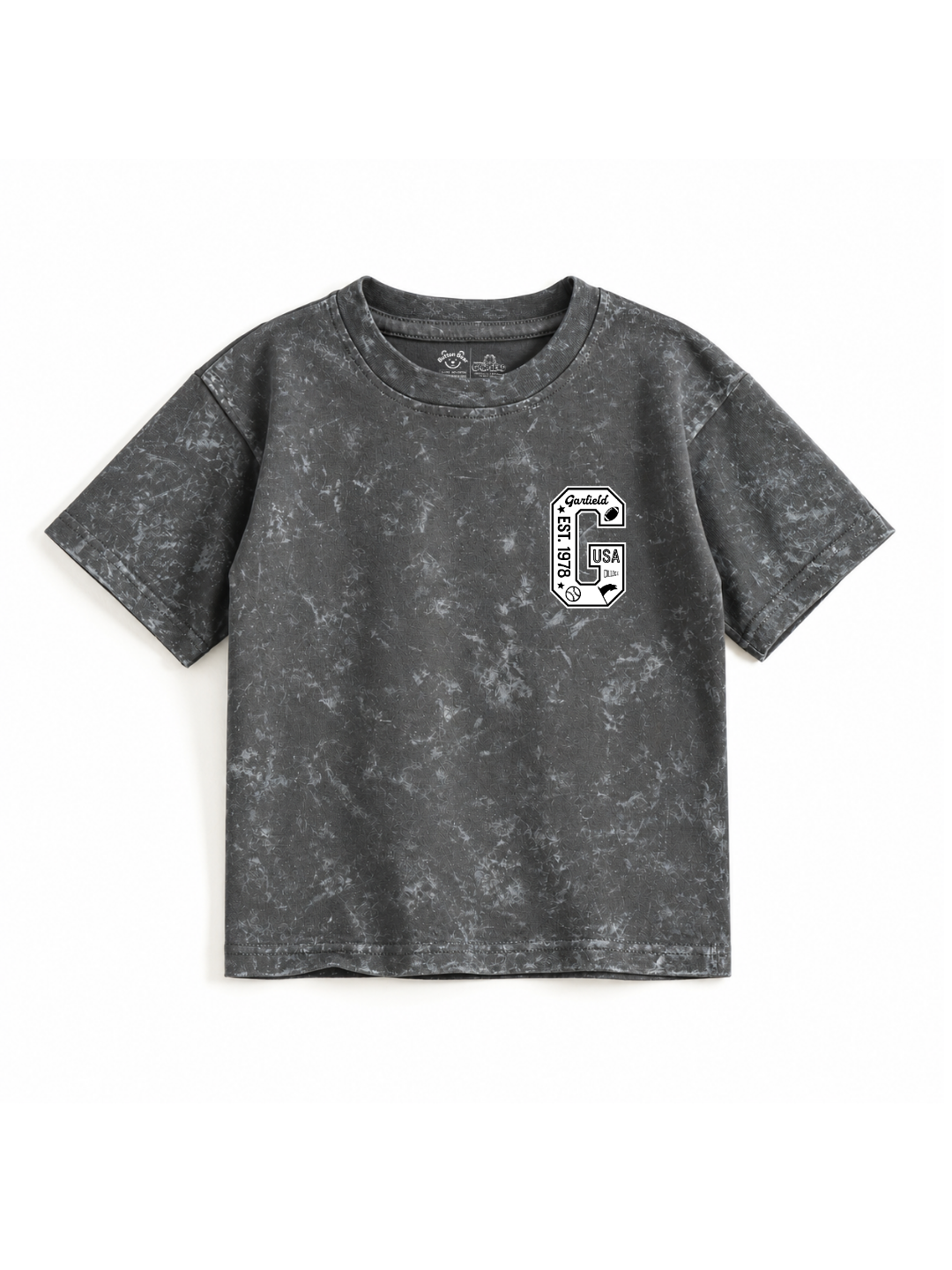 Varsity G Kids Boys Acid Wash T-Shirt – Garfield©