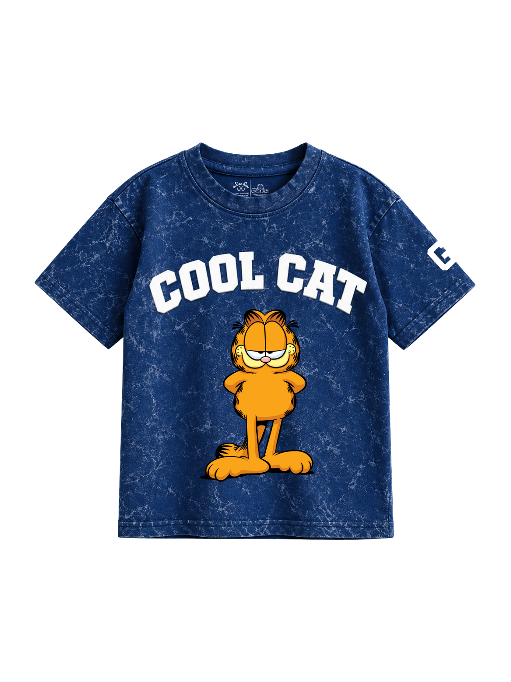 Cool Cat Graphic Kids Boys Acid Wash T-Shirt – Garfield©