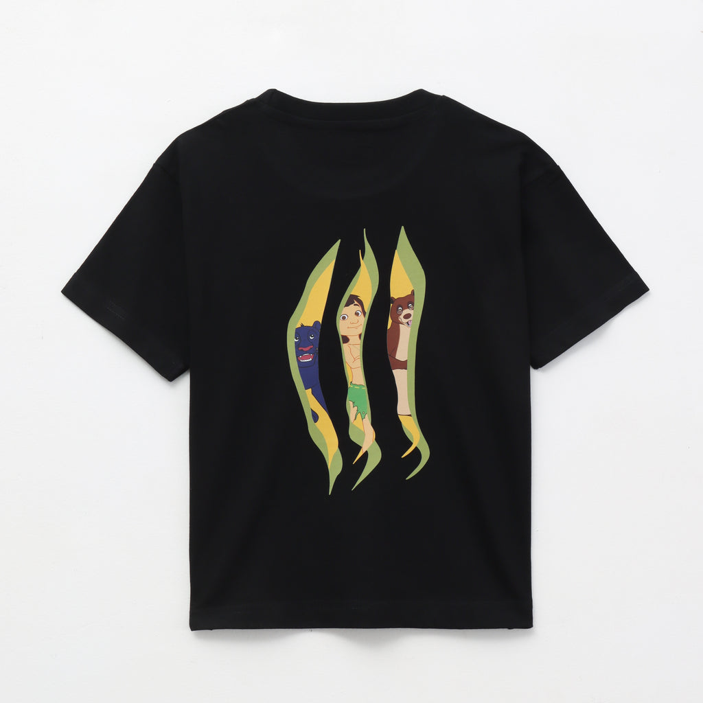 Mowgli Jungle Adventure Dual Print Kids T-Shirt – Jungle Book