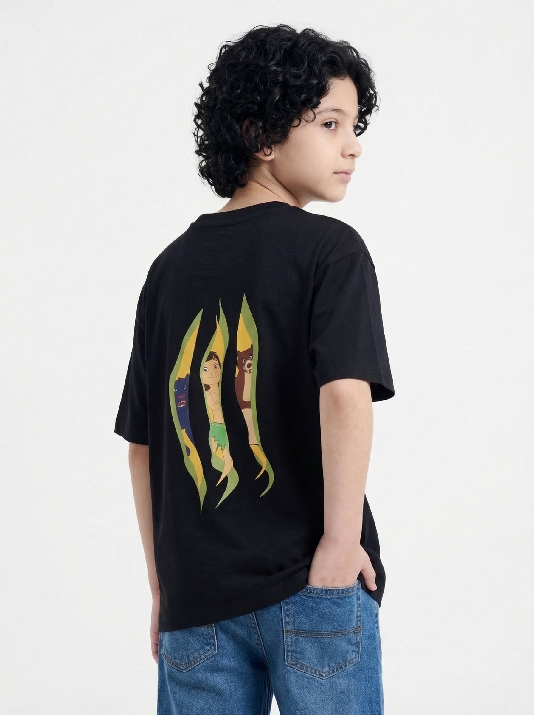 Mowgli Jungle Adventure Dual Print Kids T-Shirt – Jungle Book