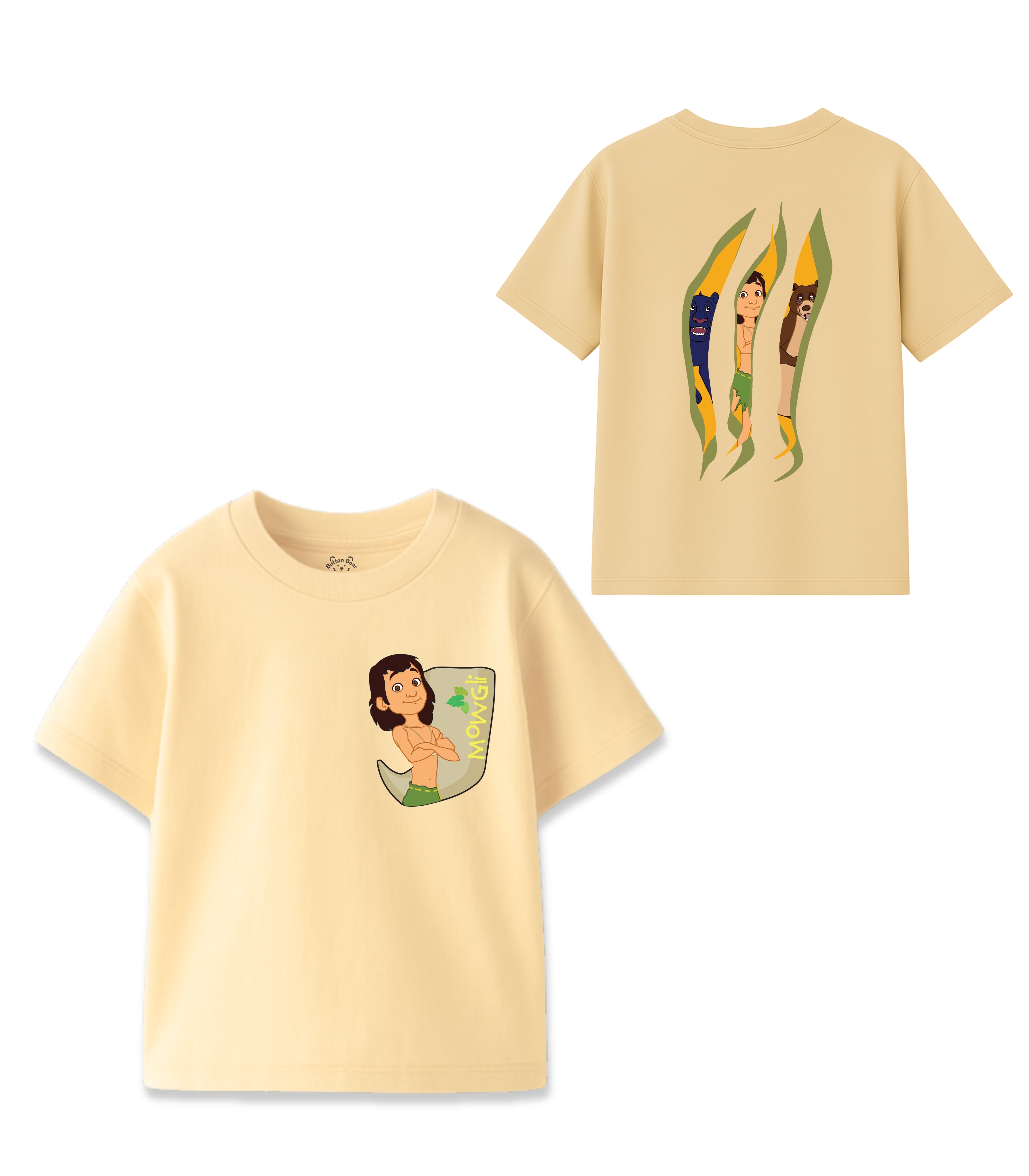 Mowgli Jungle Adventure Dual Print Kids T-Shirt – Jungle Book