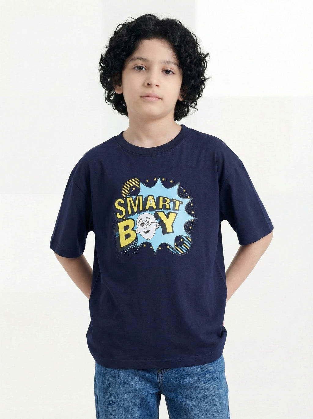 Smart Boy Comic Style Kids T-Shirt – Motu Patlu