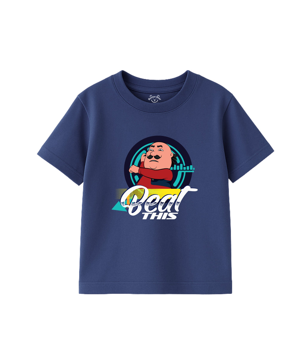Beat This Swag Graphic Kids T-Shirt – Motu Patlu