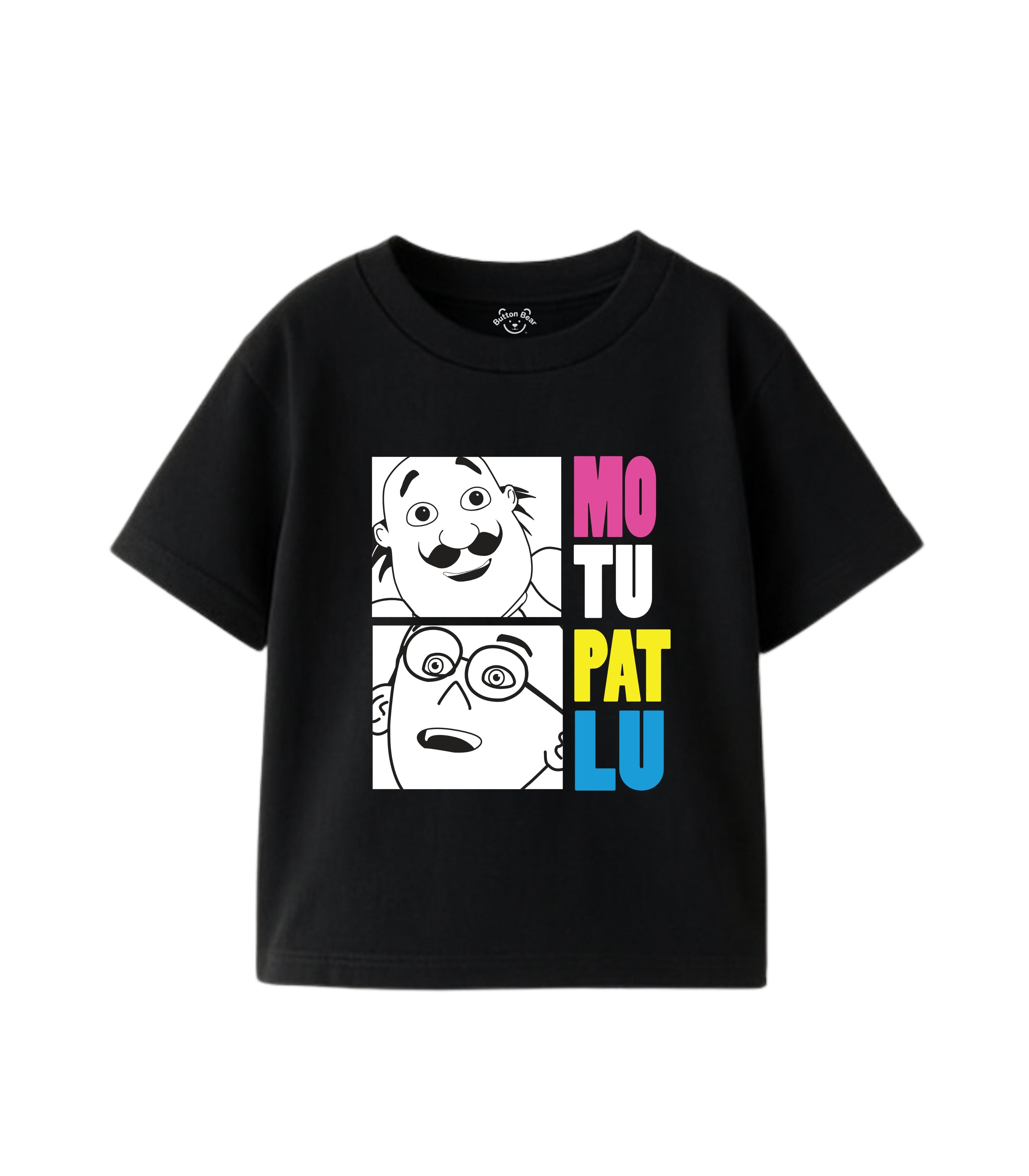 Comic Duo Split Graphic Kids T-Shirt – Motu Patlu