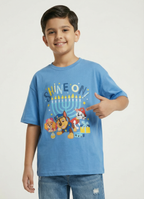 Paw Patrol Shine On Printed Blue Kids  T-Shirt