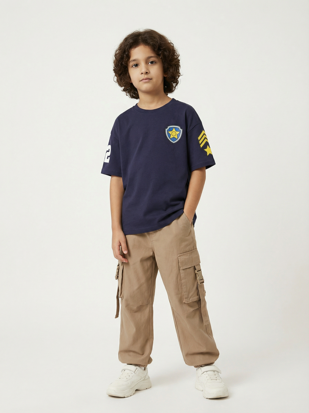 Paw Patrol Chase Printed Navy Blue Kids  T-Shirt