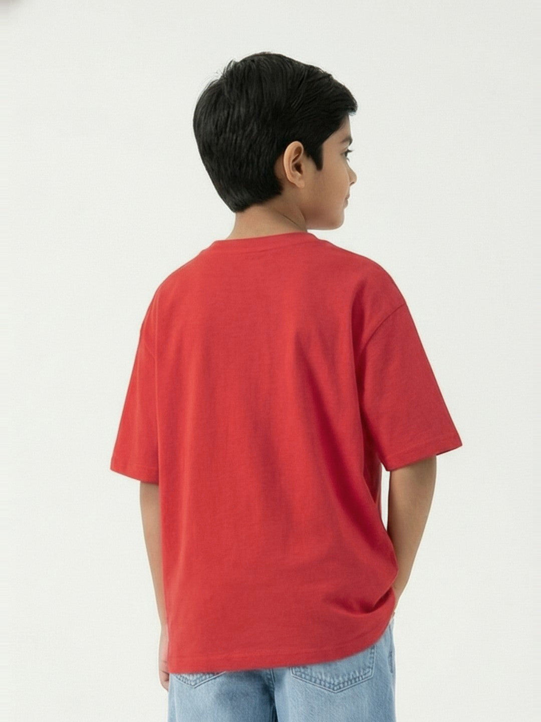 Paw Patrol Stay Cool Printed Red Kids Oversized T-Shirt