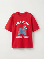 Paw Patrol Stay Cool Printed Red Kids Oversized T-Shirt