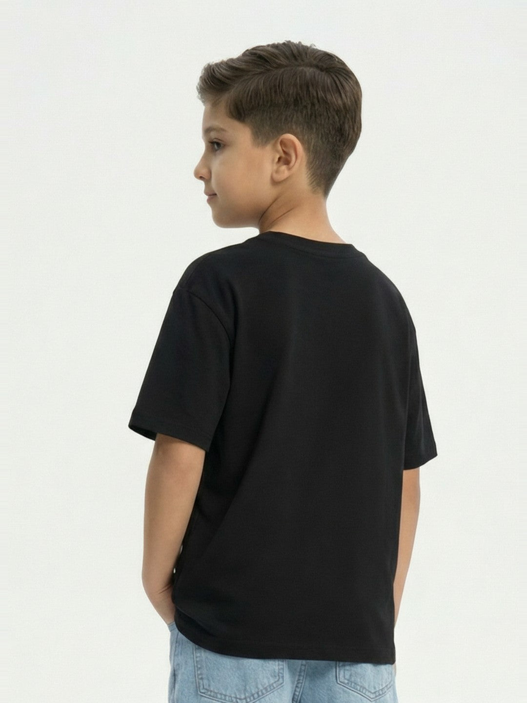 Paw Patrol PAW Racing Printed Black Kids  T-Shirt