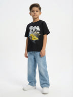 Paw Patrol PAW Racing Printed Black Kids  T-Shirt