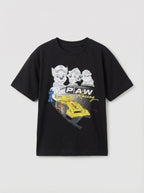 Paw Patrol PAW Racing Printed Black Kids  T-Shirt