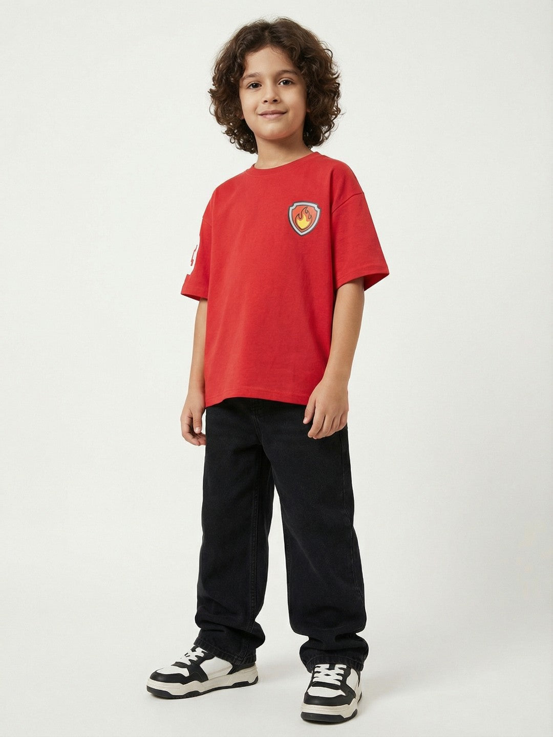 Paw Patrol Rescue Fire Marshall Red Kids  T-Shirt