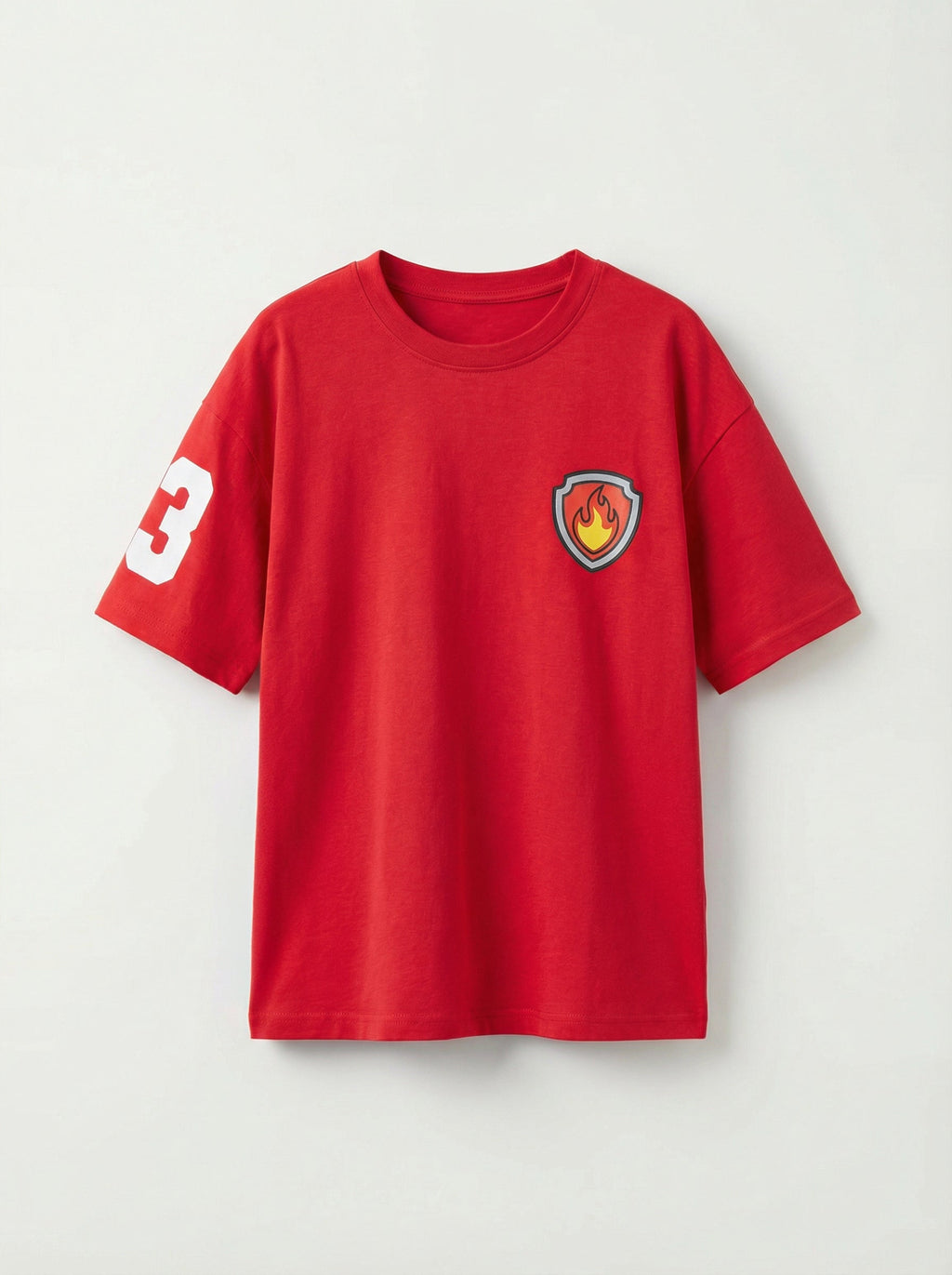 Paw Patrol Rescue Fire Marshall Red Kids  T-Shirt