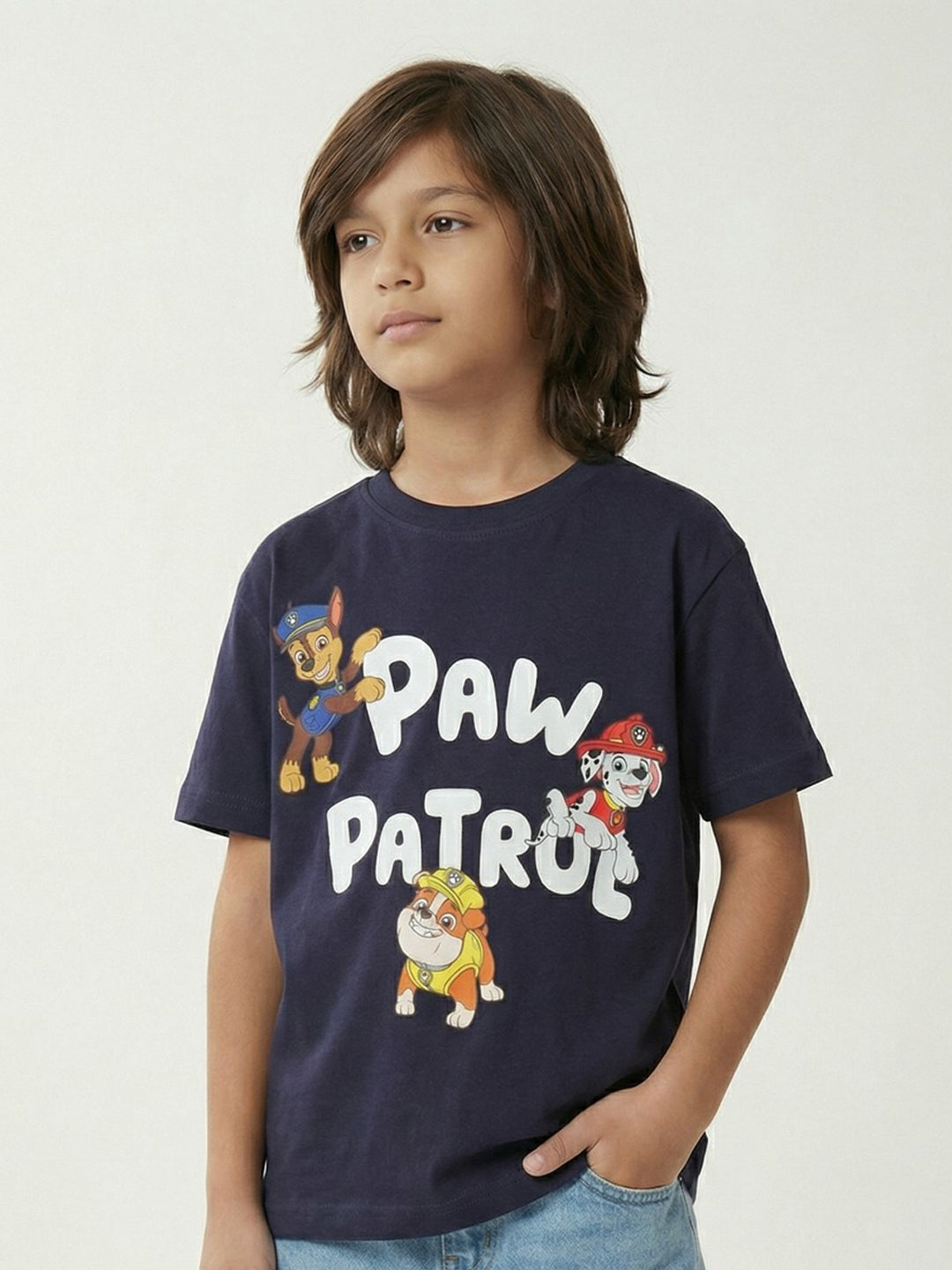 Paw Patrol Navy Blue Kids  T-Shirt