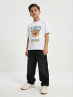 Paw Patrol Chase Character White Kids  T-Shirt