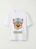 Paw Patrol Chase Character White Kids  T-Shirt