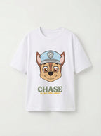 Paw Patrol Chase Character White Kids  T-Shirt