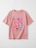 Paw Patrol Cute Graphic Pink Kids  T-Shirt