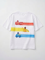 Paw Patrol Action Vehicles Graphic White Kids  T-Shirt
