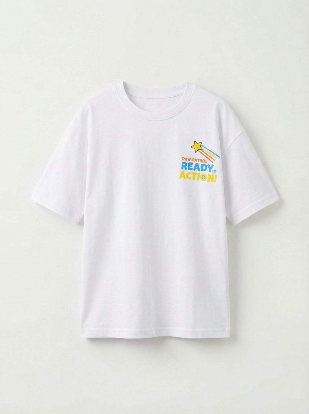 Paw Patrol Action Vehicles Graphic White Kids  T-Shirt