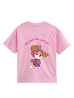 Pink Paw Patrol Skye Flying Hero Graphic Kids T-Shirt