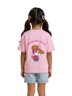 Pink Paw Patrol Skye Flying Hero Graphic Kids T-Shirt