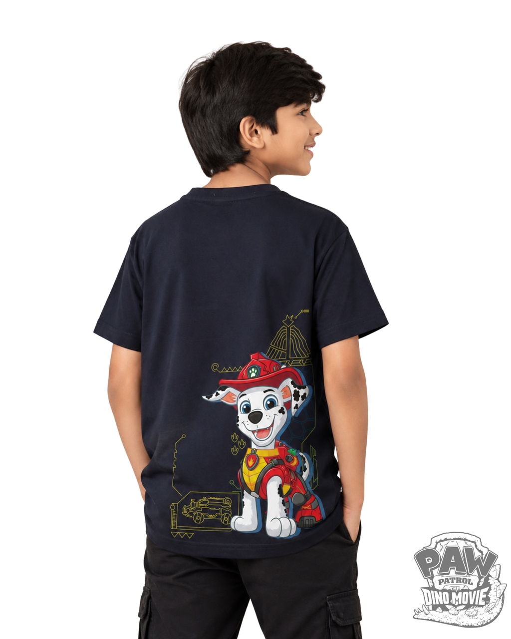 Marshall Rescue Back Print Kids T-Shirt – PAW Patrol Dino Movie©